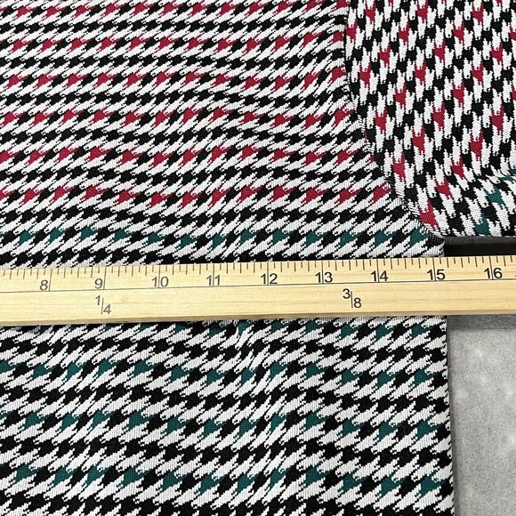 Fabletics Shirt Womens Large Houndstooth Seamless Crop Top Long Sleeve Mock Neck - Picture 6 of 10